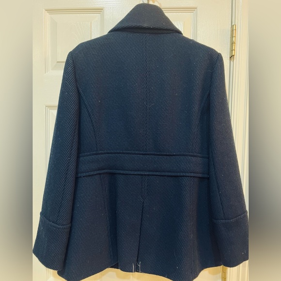 NWT Loft Peacoat Style Jacket-Navy - Picture 2 of 5